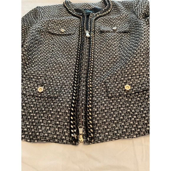 Women's Medium Black Gold Guess by Marciano Dress Jacket - Picture 5 of 7